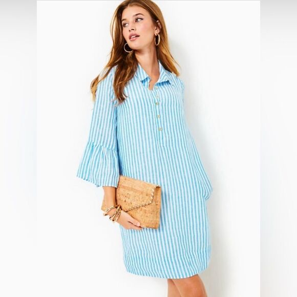 Lilly Pulitzer Jazmyn Linen Tunic Dress - Picture 2 of 5